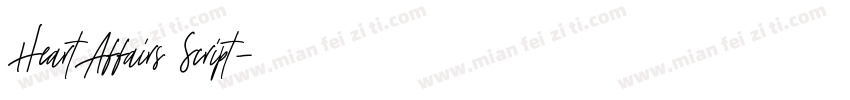 HeartAffairs Script字体转换